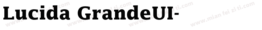 Lucida GrandeUI字体转换